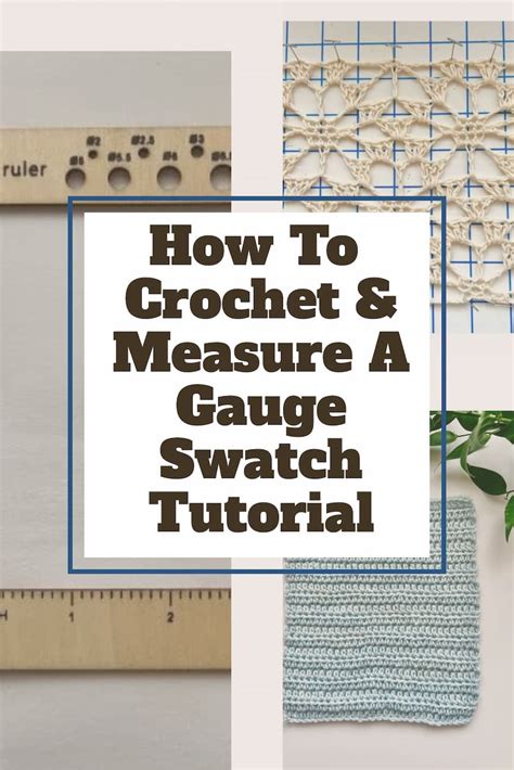 How To Crochet And Measure A Gauge Swatch Tutorial Blue Star Crochet