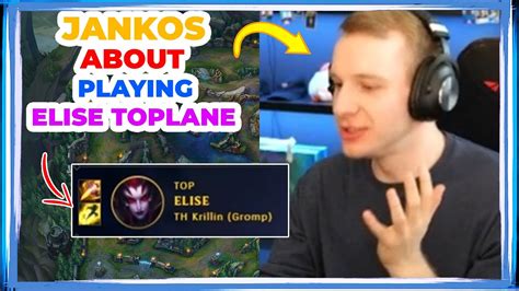 Jankos About Playing Elise Toplane Funny Youtube