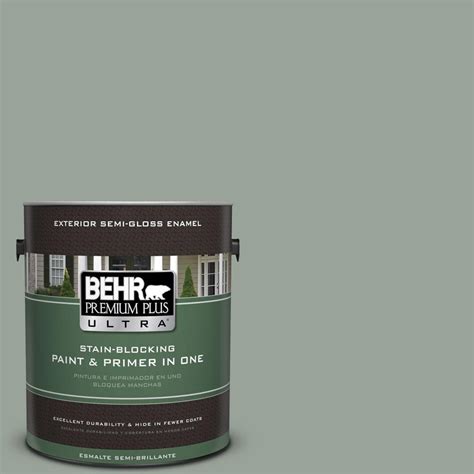 BEHR Premium Plus Ultra 1 Gal N410 4 Nature S Gift Semi Gloss Enamel