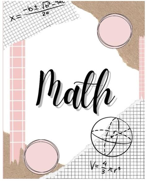 Math Notebook for Household Binder