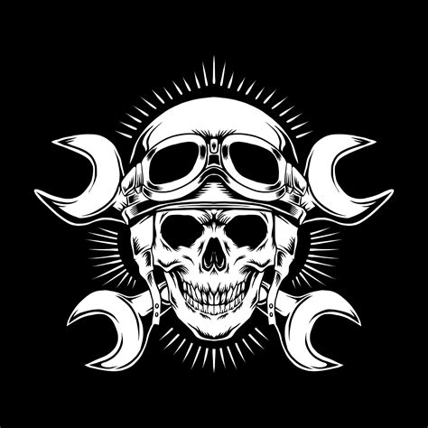 Skull Rider Vector Image 12148028 Vector Art At Vecteezy