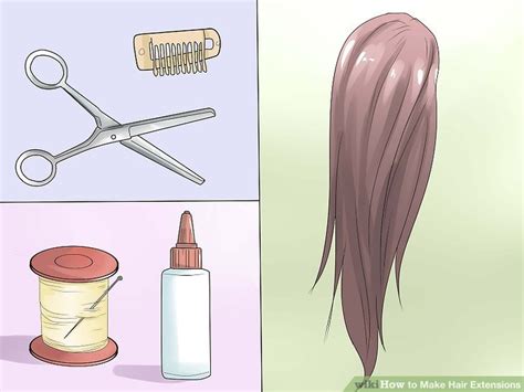 3 Ways To Make Hair Extensions Wikihow