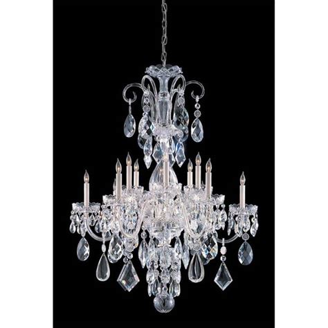 Crystorama Traditional Crystal 12 Light Polished Chrome Chandelier 1045