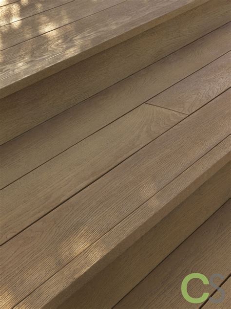 Millboard Enhanced Grain Coppered Oak Edging Bullnose Flexible 50 X 32