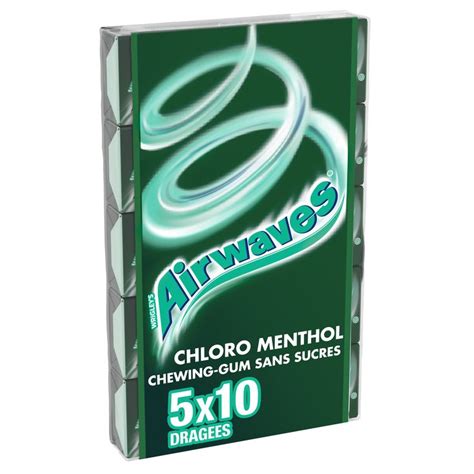 Chewing Gum Sans Sucres Chloro Menthol Airwaves Les Paquets De G