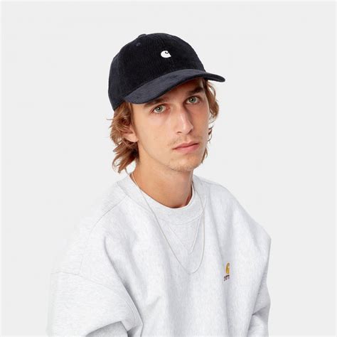 Carhartt Casquette Marine En Velours C Tel