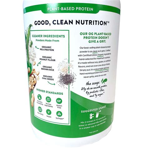 Orgain Peanut Butter Plant Based Protein Powder Bettermd Shop