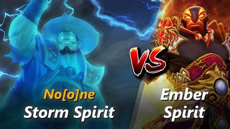 How To Storm Spirit Mid Vs Ember Spirit Feat No O Ne First 10