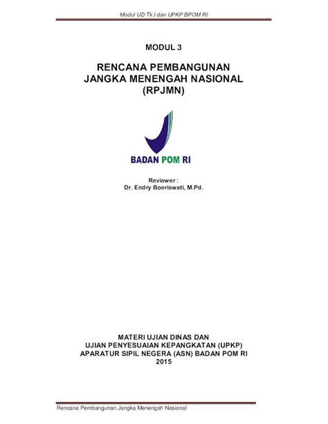 PDF RENCANA PEMBANGUNAN JANGKA MENENGAH PDF Filearti Penting Bagi