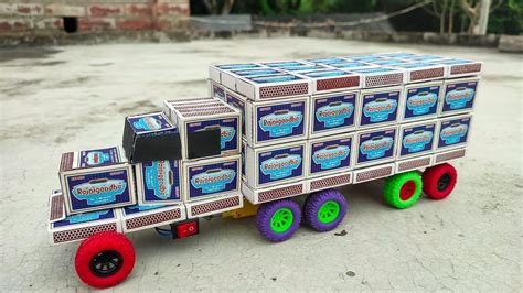 How To Make Matchbox Container Truck At Home Diy Heavy Container