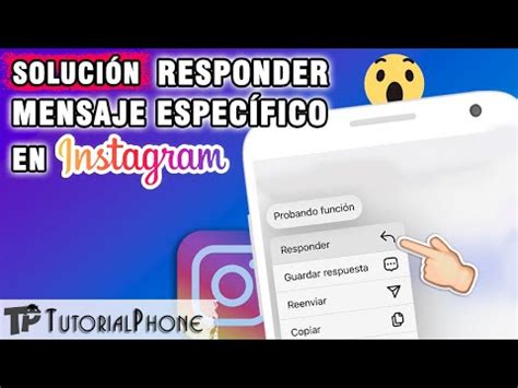 Cómo responder mensajes específicos en Instagram desde un Android