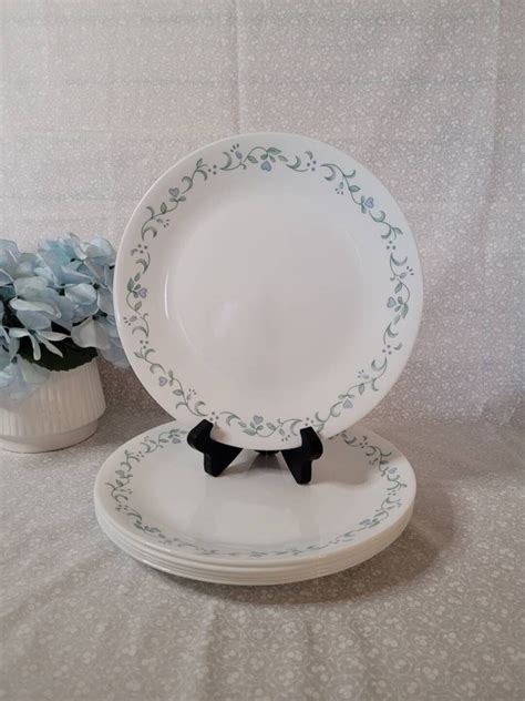 6 Corelle Country Cottage Dinner Plates Vintage Corelle Dinner Plates