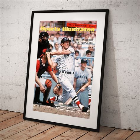 Boston Red Sox Carl Yastrzemski Sports Illustrated Cover Framed