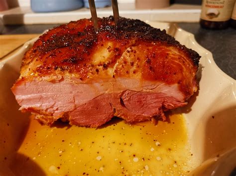 The Colour Change Between The Different Muscles On My Honey Mustard Ham