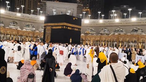 Kaaba Live April Makkah Haram Sharif Beautiful Night