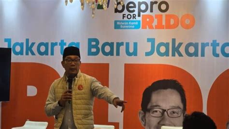 Relawan Prabowo Beri Dukungan Ke Paslon Ridwan Kamil Suswono Di Pilkada DKI