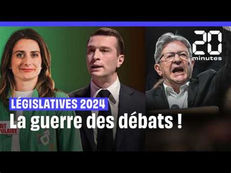 Législatives 2024 Bardella veut un débat avec Mélenchon qui refuse