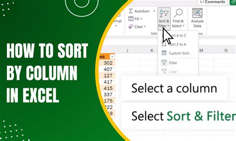 Data Sorting Techniques How To Sort By Column In Excel Earn And Excel