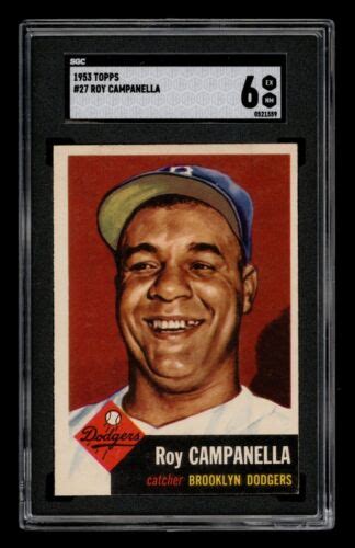 Topps Set Break Roy Campanella Sgc Ex Nm Ebay