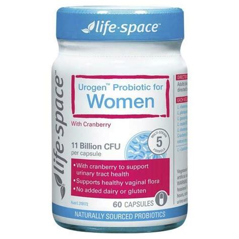 Life Space Urogen Probiotic For Women 60 Capsules Support Urinary Tract