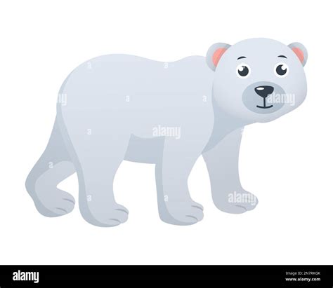 Polar Bear Cartoon Character Vector Stock Vector Image Art Alamy