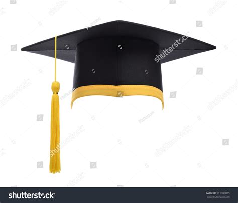 Graduation Cap Gold Tassel Isolated On Stock Photo 511383085 | Shutterstock