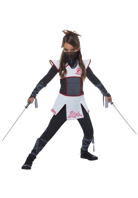 White Ninja Costume for Girls