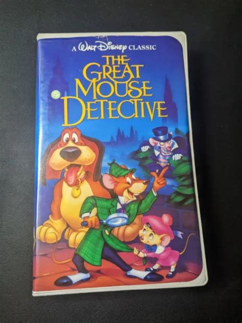 THE GREAT MOUSE Detective VHS 1992 Walt Disney Classic Black Diamond