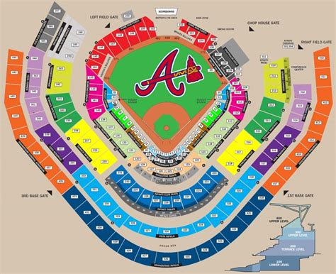 Braves Stadium Seating Chart Seat Stadium Seating Chart