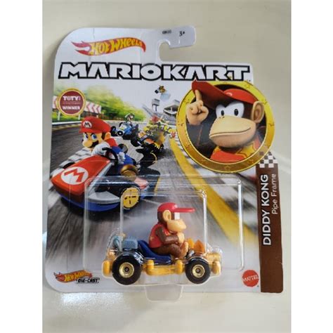 Hot Wheels Mario Kart Diddy Kong Shopee Brasil
