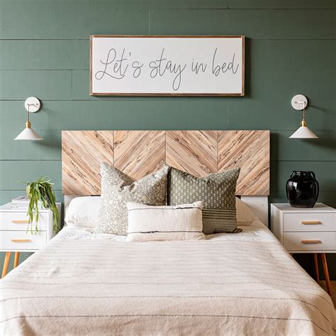 Lets Stay in Bed Sign Bedroom Wall Decor Let's Stay in Bed Wood Sign Master Bedroom Signs Signs ...