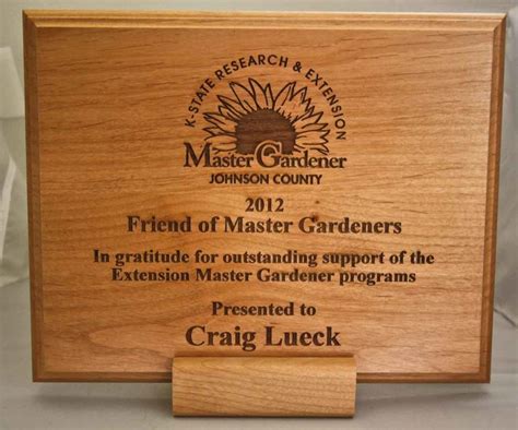 Wooden Engraved Wood Plaque For Appreciation Award Shape Rectangular