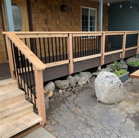 How To Build A Wood Deck Railing Encycloall