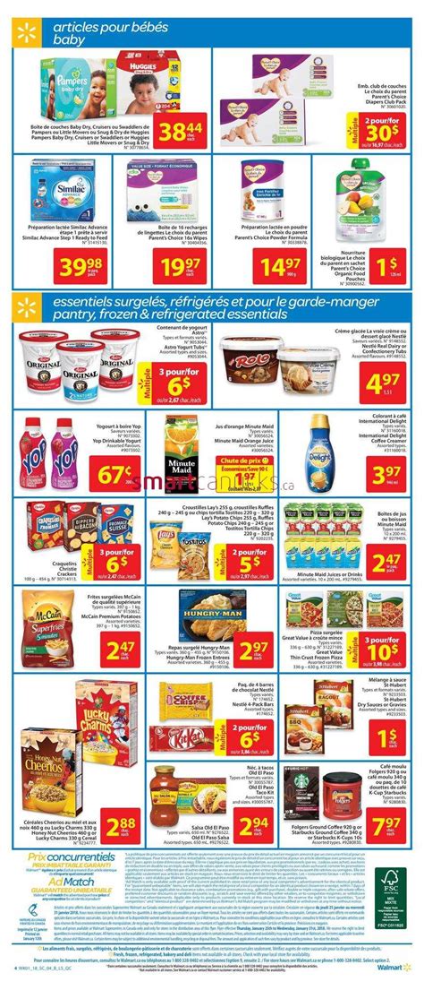 Walmart Supercentre Qc Flyer January To