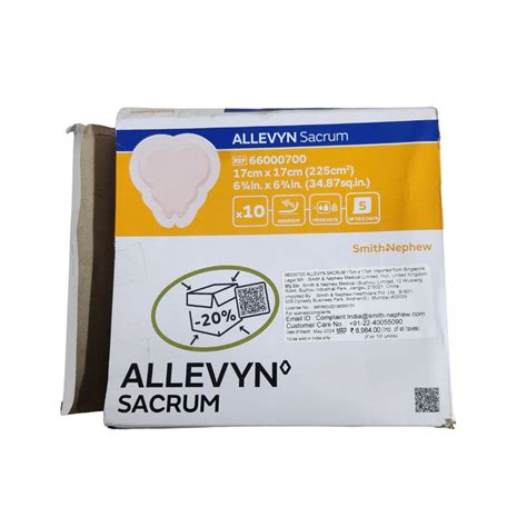 Order Allevyn Sacrum Dressing 17x17cm Best Prices Online