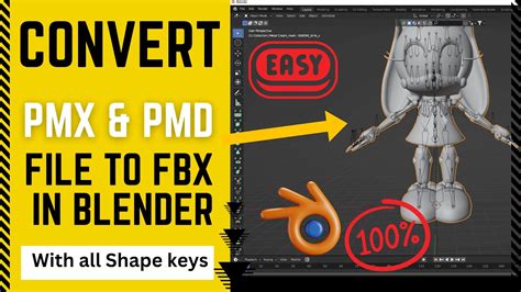 How To Convert Pmx Model To Fbx C4d Format With All Shape Keys