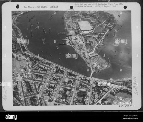 Aerial View Of The Italian Fleet Which Surrendered At Manoel Island And