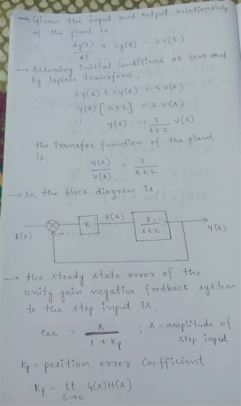 Solved 1 Consider The Following Closed Loop System R T