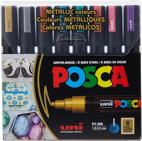 Amazon Posca PC 5M Water Based Permanent Marker Paint Pens Set