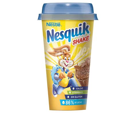 Nesquik Nestlé Shake batido de chocolate 86 de leche vitamina D y