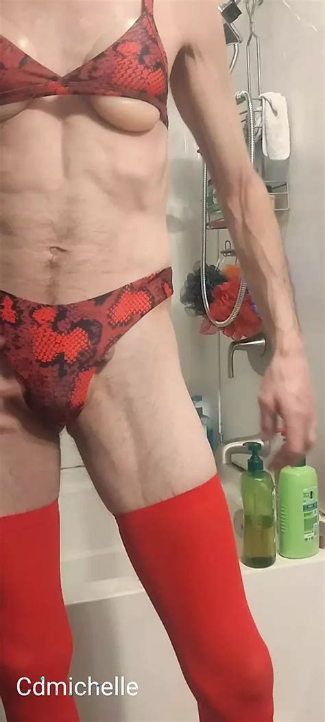 Crossdresser Just Loves Buying And Wearing Wearing Sexy Swimsuit Shemale Porn XHamster
