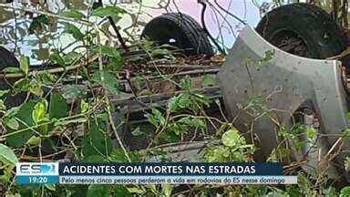 Boa Noite Espírito Santo Acidentes mortes nas estradas pelo