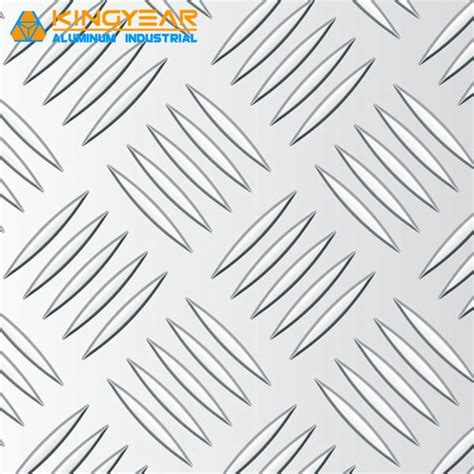 Aluminium Aluminum Alloy Embossed Checkered Tread Plate For