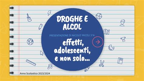 Presentazione Nicol Miceli A Droghe E Alcol