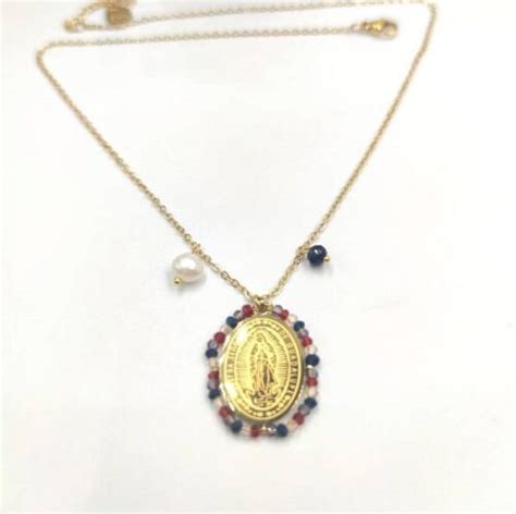 Collar Medalla Virgen De Guadalupe Yeam Joyas