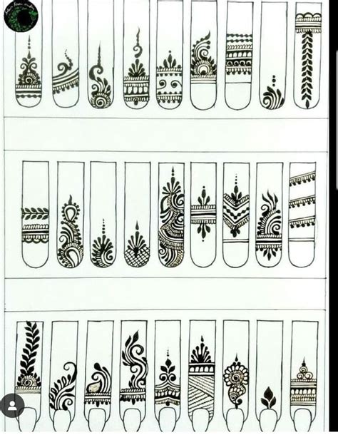 Printable Henna Practice Sheets