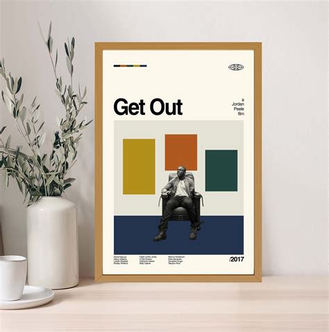 Get Out Movie Poster, Get Out Print, Wall Art, Minimalist Movie, High ...