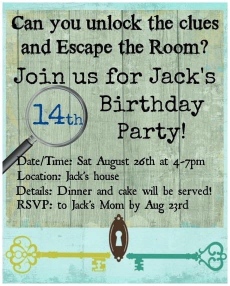 How To Throw An Escape Room Birthday Party At Home Momof6