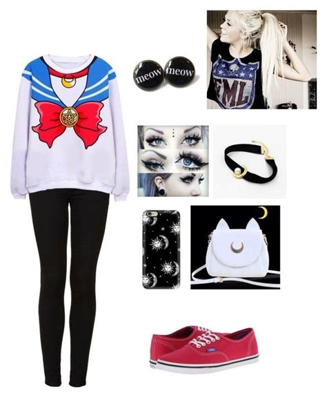 Sailor Moon By Ms Rich Liked On Polyvore Featuring Topshop Vans