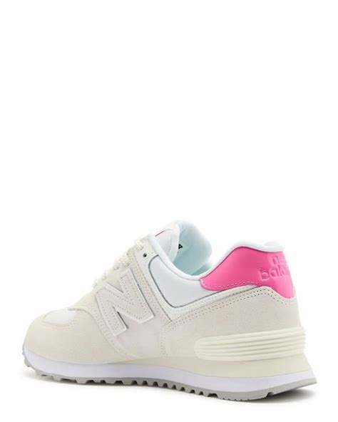 New Balance 574 Barbie Panelled Suede Sneakers In White Lyst UK